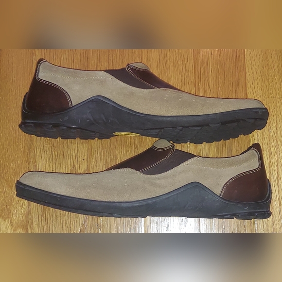 COLE HAAN COUNTRY C02201 MEN\'S BROWN LEATHER TAN SUEDE SLIP-ON LOAFERS SIZE 13 M main image 11